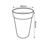 loft urban rund hoch 35cm ocker